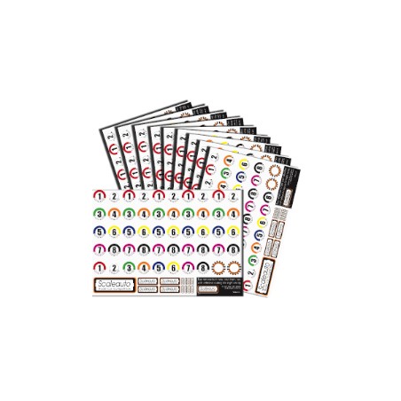 SCALEAUTO SC-MK003 ETIQUETAS NUMEROS CAMBIO DE CARRIL