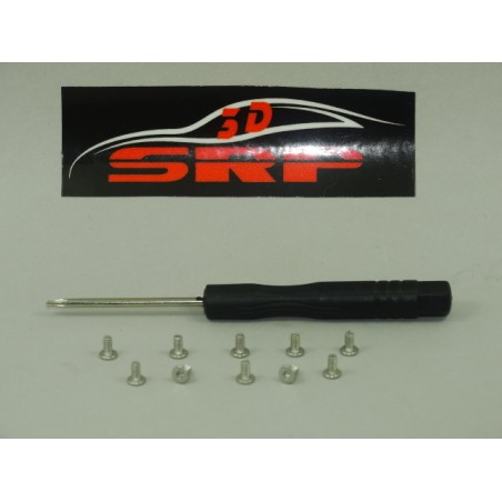 3d SRP 018035 Tornillo M2x4mm cabeza extra plana Torx + destornillador T5