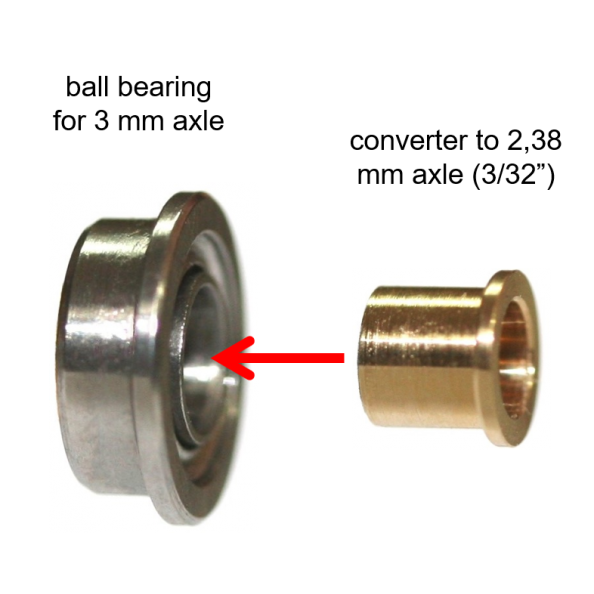 Sloting Plus SP053026 Kit de conversión de 3mm a 2,38 mm