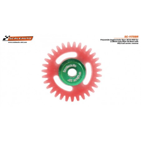Scaleauto SC-1170BR Corona 30dientes ángulo nylon