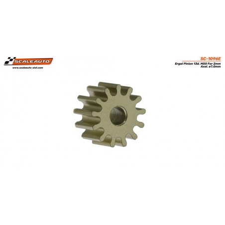 Scaleauto SC-1096E Piñón 13 dientes ergal diam 7mm