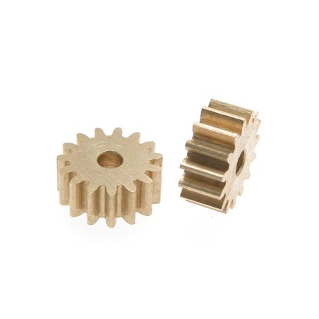 PIÑON COCHE SLOT SCALEAUTO SC-1198 PIÑÓN 15 DIENTES LATON 8.7mm LATÓN SCALEAUTO