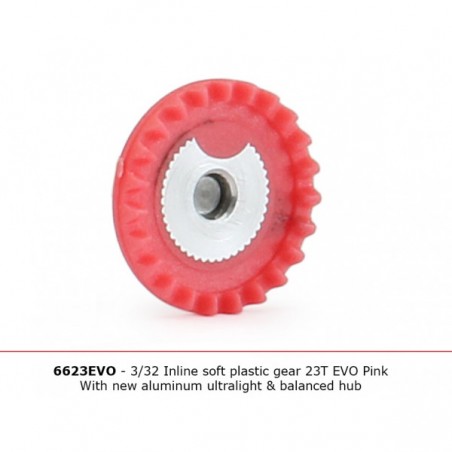 NSR-6323EVO Corona 23 dientes en linea aluminio quilibrada