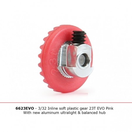 NSR-6323EVO Corona 23 dientes en linea aluminio quilibrada