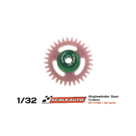 SCALEAUTO SC-1172B CORONA 32 DIENTES POLYAMIDE ANGLEWINDER O18MM REVERSE