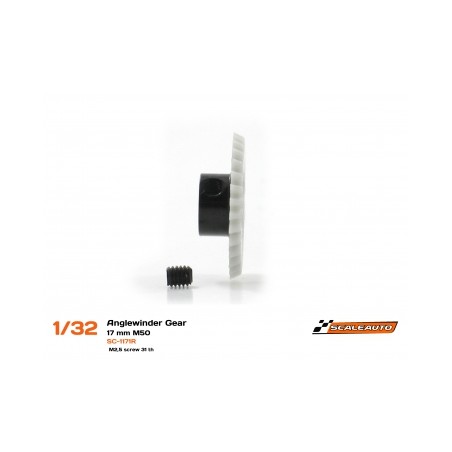 SCALEAUTO SC-1171R CORONA 31 DIENTES ANGLEWINDER PROCOMPT-RS M50 25º Ø17mm