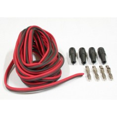 DS-0053 5 metros Cable bicolor para conexión a pista + 2 bananas