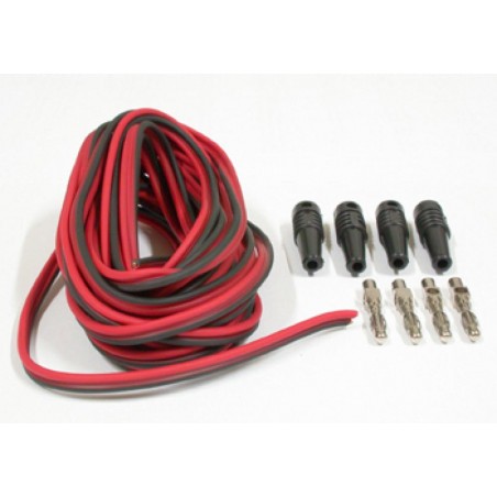 DS-0053 5 metros Cable bicolor para conexión a pista + 2 bananas