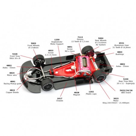NSR 0238AW McLaren 720S GT3 Test Car blanco