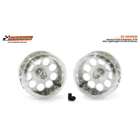 Scaleauto SC-4046K25 Llanta aluminio 16.5x8.5 Ultra-Lightweight V2