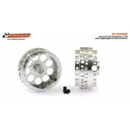 Scaleauto SC-4046K25 Llanta aluminio 16.5x8.5 Ultra-Lightweight V2