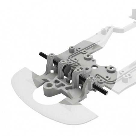 Scaleauto SC-1218 Semi ejes 3DP para chasis Inflex 2.0