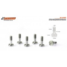 Scaleauto SC-5148C Tornillería aluminio carrocería cabeza cónica M2x7 mm