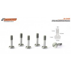 Scaleauto SC-5148E Tornillería aluminio carrocería cabeza cónica M2x9 mm