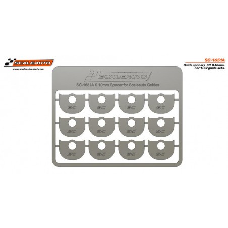 Scaleauto SC-1651A Separadores para guía Scaleauto espesor 0,10 mm