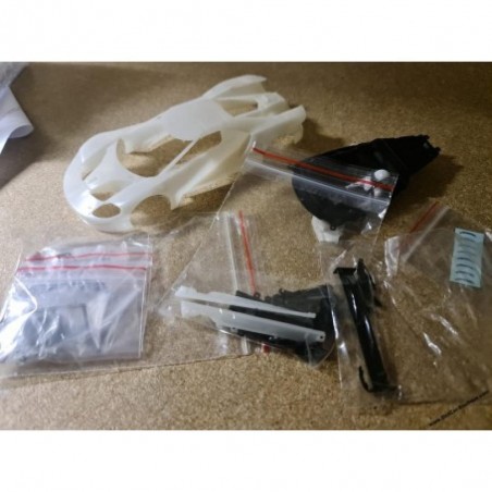 Sideways RC-SWBASV Carrocería Ford GT en kit blanca