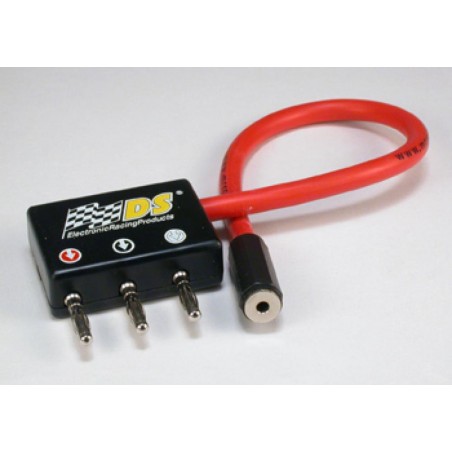 DS-0105 Conector compacto macho con cable silicona y jack stereo 3.5mm