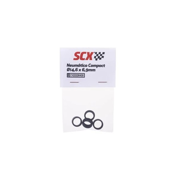 Scalextric C10333X400 Neumático compact 14,6x6,9mm