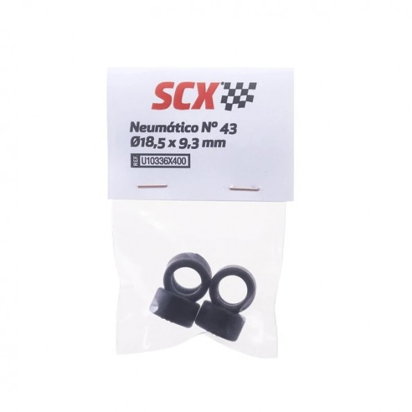 Scalextric U10335X400 Neumático n43 18,5x9,3 mm
