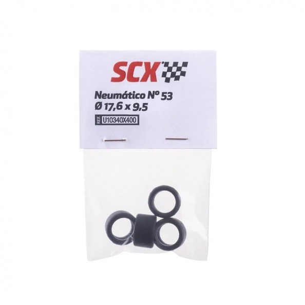 Scalextric U10340X400 Neumático n53 17,6x9,5 mm