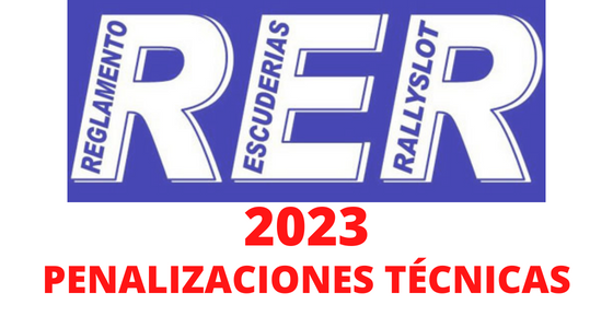 Penalizaciones técnicas 2023 - RER