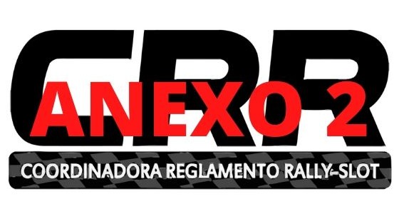ANEXO 2 rallyslot CRR 2020 Listado de pesos, chasis e imantación por grupos