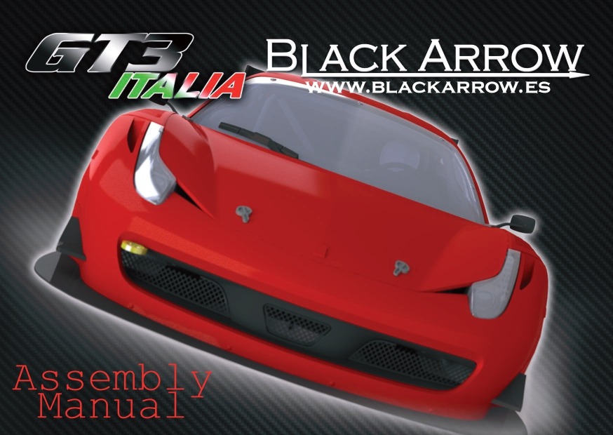 Instrucciones montaje carrocería GT3 Italia Black Arrow