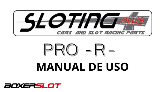 Manual Mando Sloting Plus PRO R